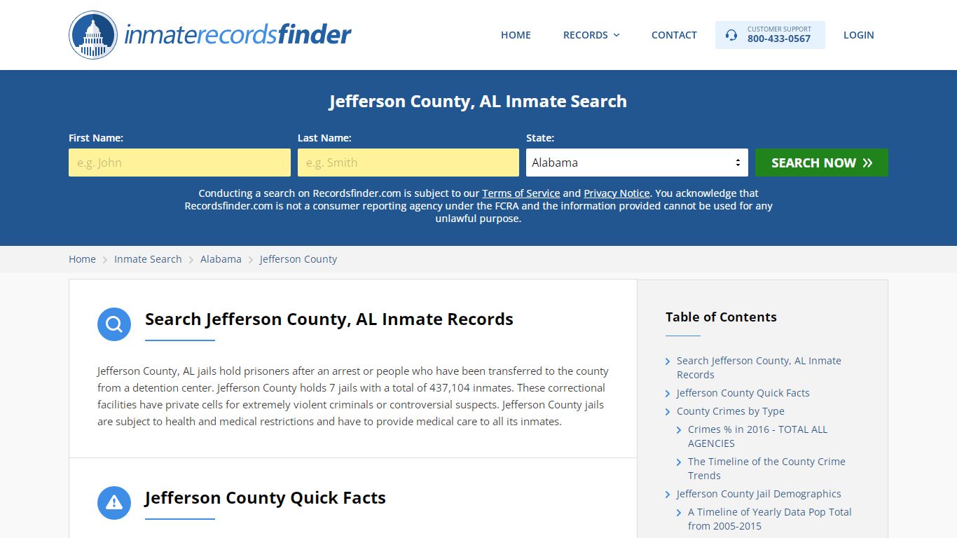 Jefferson County, AL Inmate Lookup & Jail Records Online